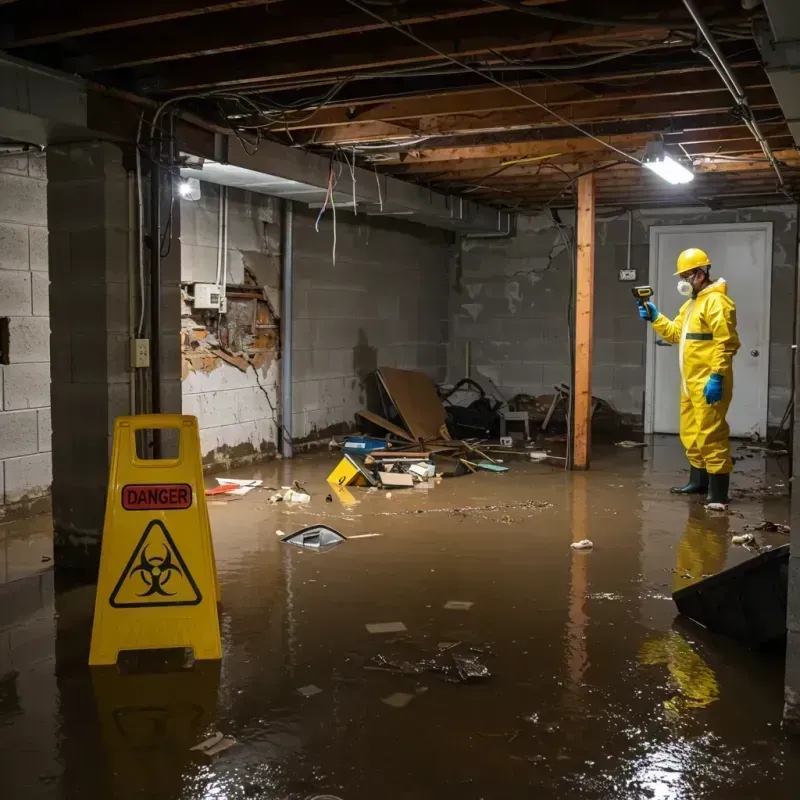 Flooded Basement Electrical Hazard in Palmas, PR Property